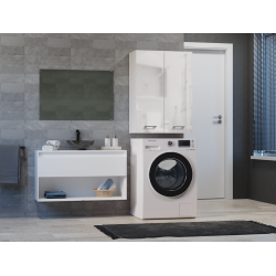 SZAFKA NAD PRALKE POLA MINI DD BIEL POŁYSK SZAFKA NAD PRALKE POLA MINI DD BIEL POŁYSK