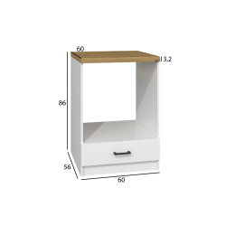 SZAFKA KUCHENNA DO ZESTAWU 60CM BIEL DĄB ARTISAN SZAFKA KUCHENNA DO ZESTAWU 60CM BIEL DĄB ARTISAN