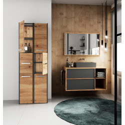 SZAFKA ŁAZIENKOWA 33 ANTRACYT/ARTISAN