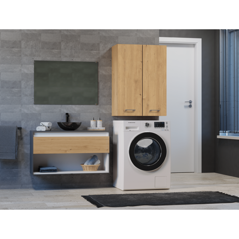 SZAFKA NAD PRALKE POLA MINI DD DĄB ARTISAN