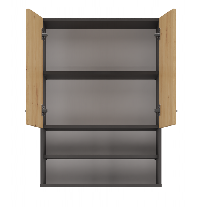 SZAFKA NAD PRALKE POLA MINI DK ANTRACYT - DĄB ARTISAN