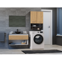 SZAFKA NAD PRALKE POLA MINI DK ANTRACYT - DĄB ARTISAN SZAFKA NAD PRALKE POLA MINI DK ANTRACYT - DĄB ARTISAN