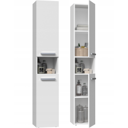 SZAFKA ŁAZIENKOWA REGAŁ SŁUPEK NEL I BIAŁY MAT SZAFKA ŁAZIENKOWA REGAŁ SŁUPEK NEL I BIAŁY MAT