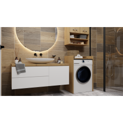 SZAFKA ŁAZIENKOWA NA PRALKE POLA NP -  DĄB ARTISAN