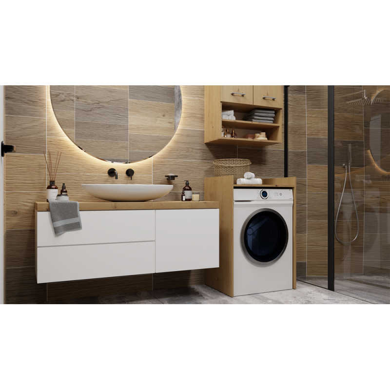 SZAFKA ŁAZIENKOWA NA PRALKE POLA NP -  DĄB ARTISAN