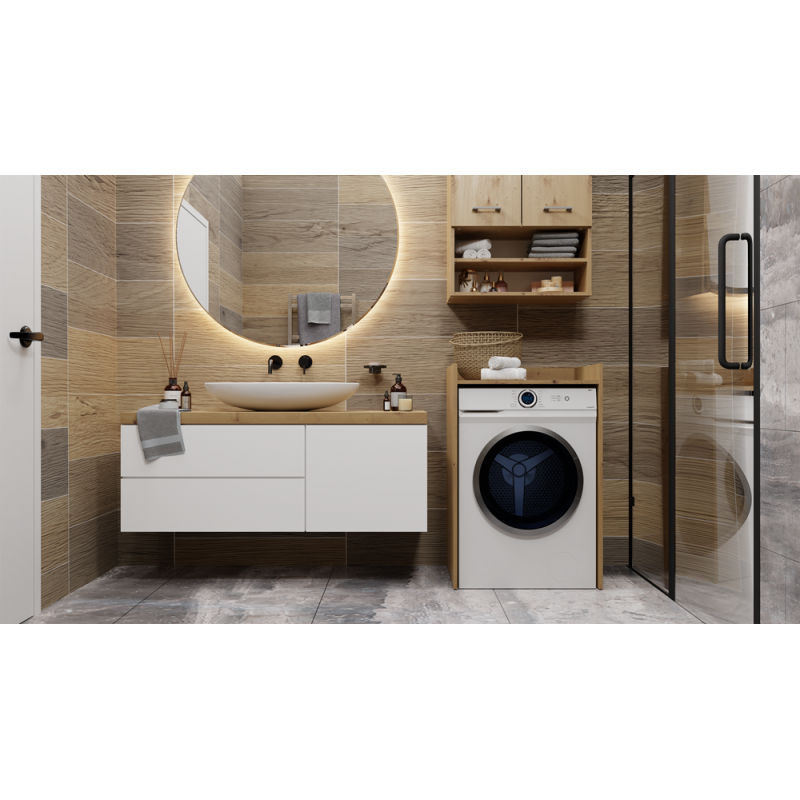 SZAFKA ŁAZIENKOWA NA PRALKE POLA NP -  DĄB ARTISAN