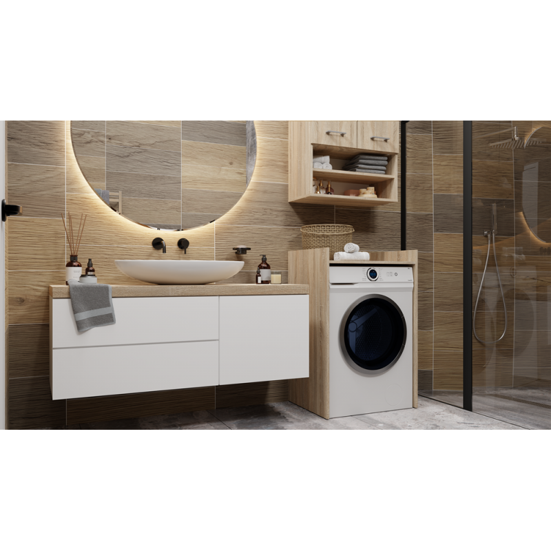 SZAFKA ŁAZIENKOWA NA PRALKE POLA NP -  DĄB SONOMA