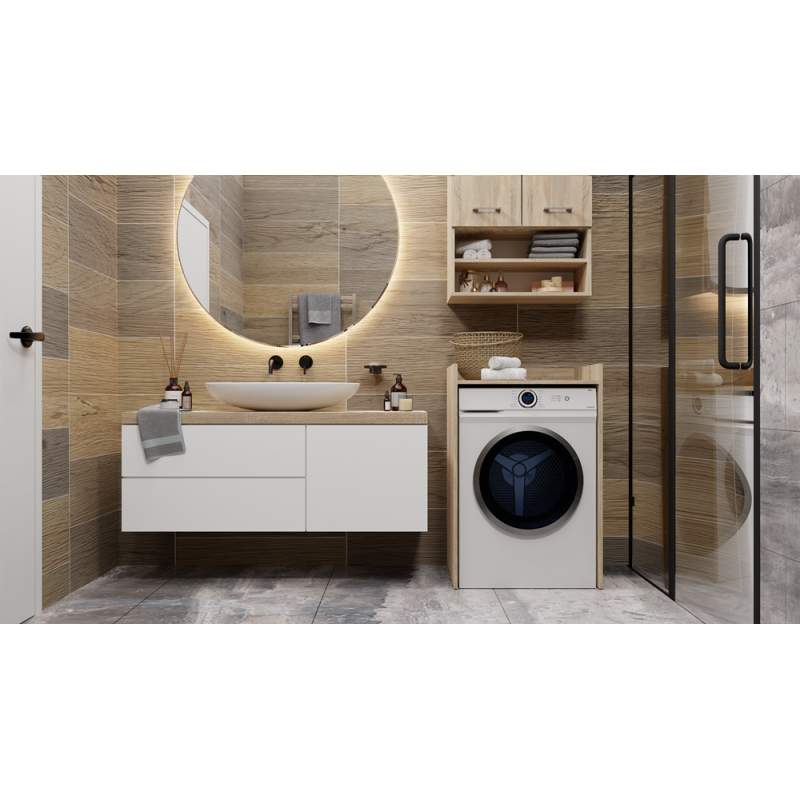 SZAFKA ŁAZIENKOWA NA PRALKE POLA NP -  DĄB SONOMA