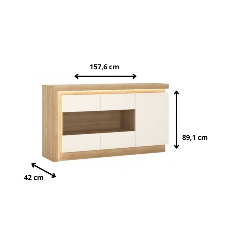 Komoda Lyon jasny LYOK02 3D