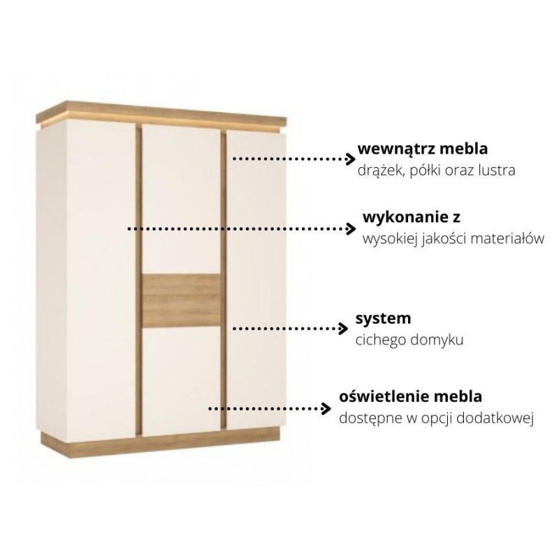 Szafa Lyon jasny LYOS02