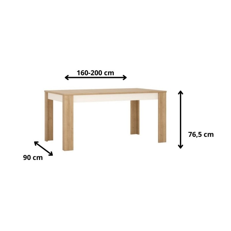 Stół rozkładany Lyon jasny LYOT04