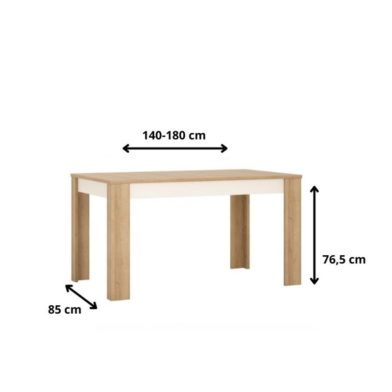 St&oacute;ł rozkładany Lyon jasny LYOT03 Meble W&oacute;jcik