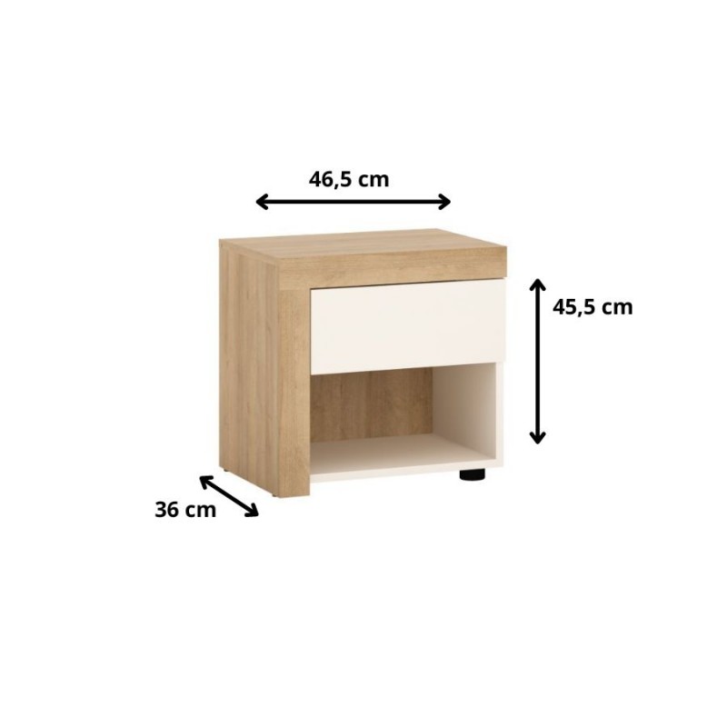 Szafka nocna Lyon jasny LYOK03L