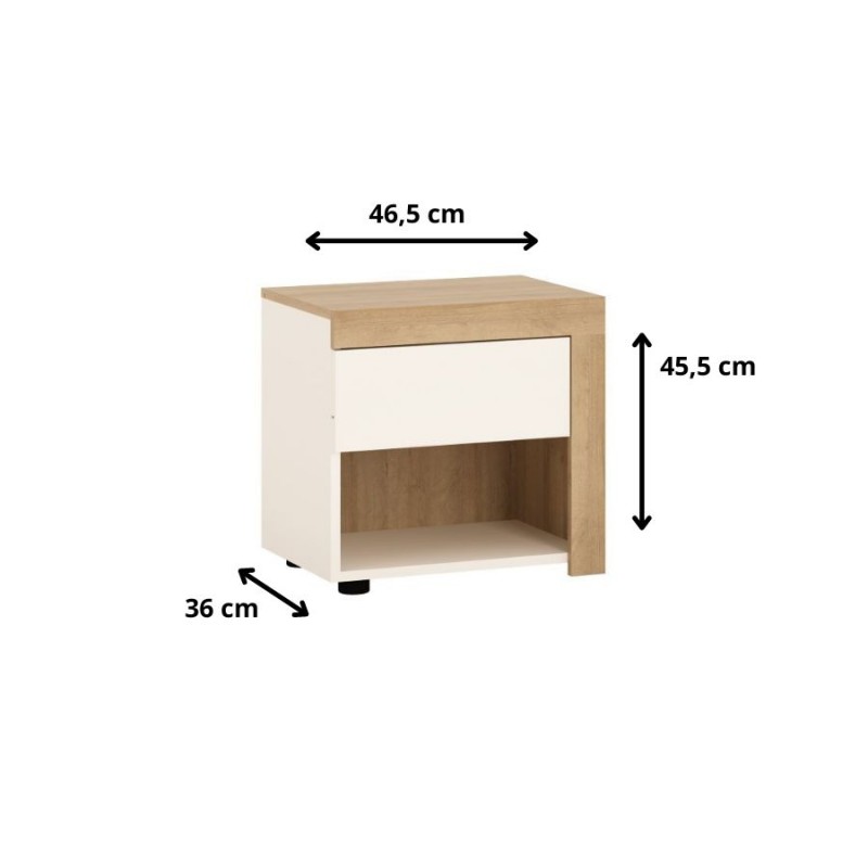 Szafka nocna Lyon jasny LYOK03P