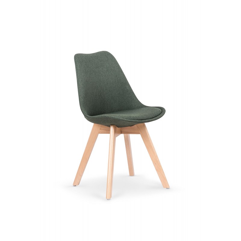 K303 krzesło ciemny zielony / buk (1p 4szt)