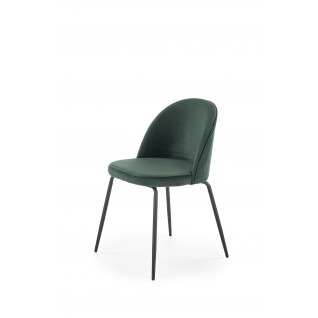 K314 krzesło nogi - czarne, tapicerka - c. zielony (1p 2szt)