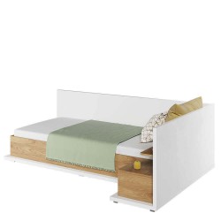 Łóżko z materacem i pojemnikiem na pościel Simi MS-09P Lenart