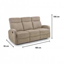 Sofa rozkładana OSLO 3S zestaw wypoczynkowy