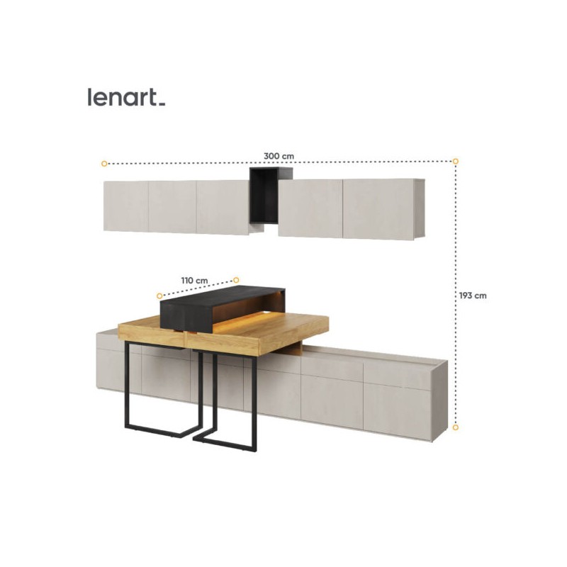 Nowoczesny zestaw do pokoju młodzieżowego Teen Flex SET-04B