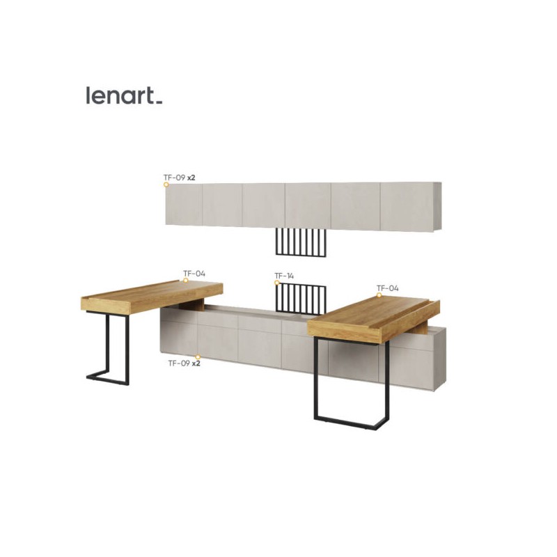 Nowoczesny zestaw do pokoju młodzieżowego Teen Flex SET-06A