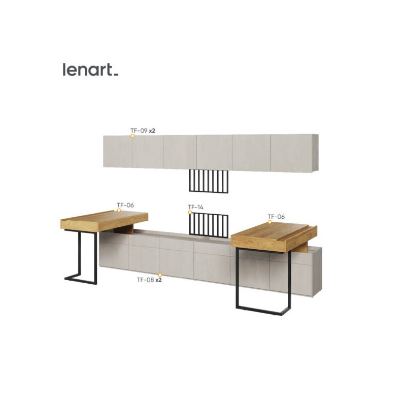 Nowoczesny zestaw do pokoju młodzieżowego Teen Flex SET-06B