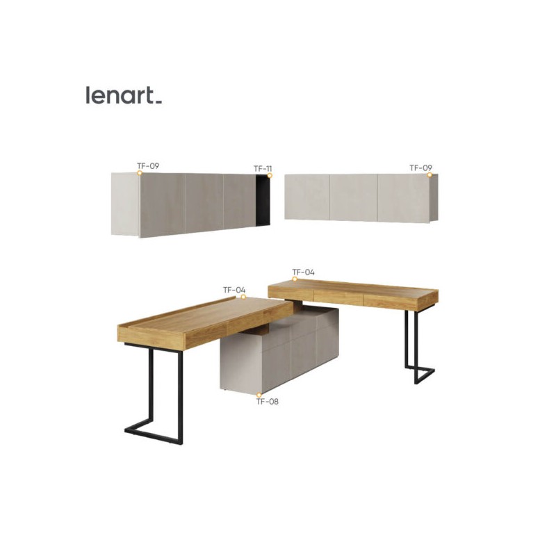 Nowoczesny zestaw do pokoju młodzieżowego Teen Flex SET-08A