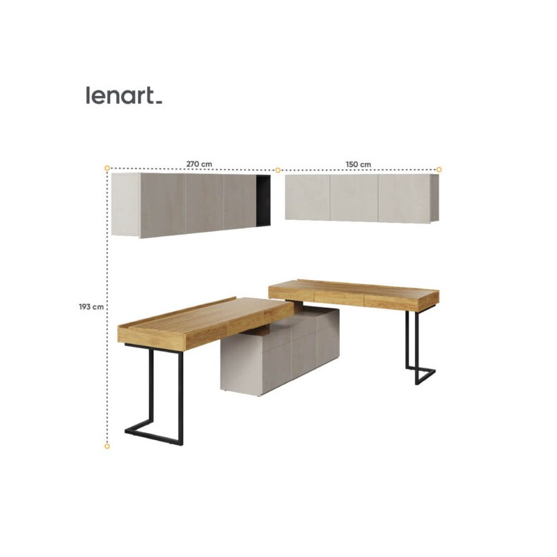 Nowoczesny zestaw do pokoju młodzieżowego Teen Flex SET-08A