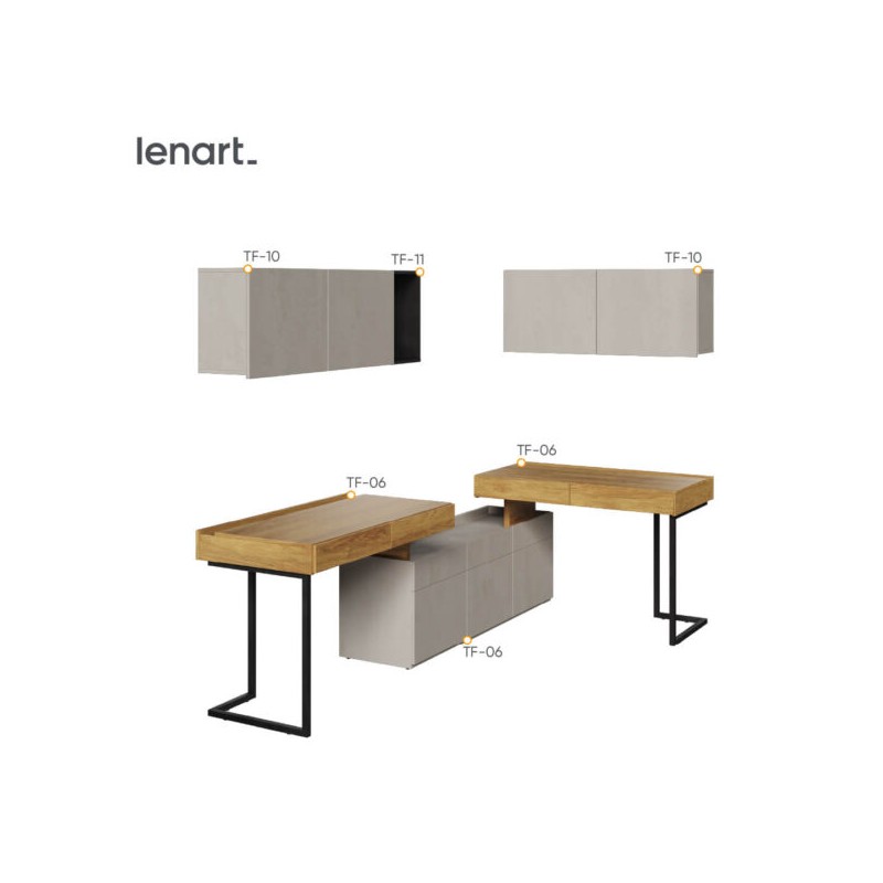 Nowoczesny zestaw do pokoju młodzieżowego Teen Flex SET-08B