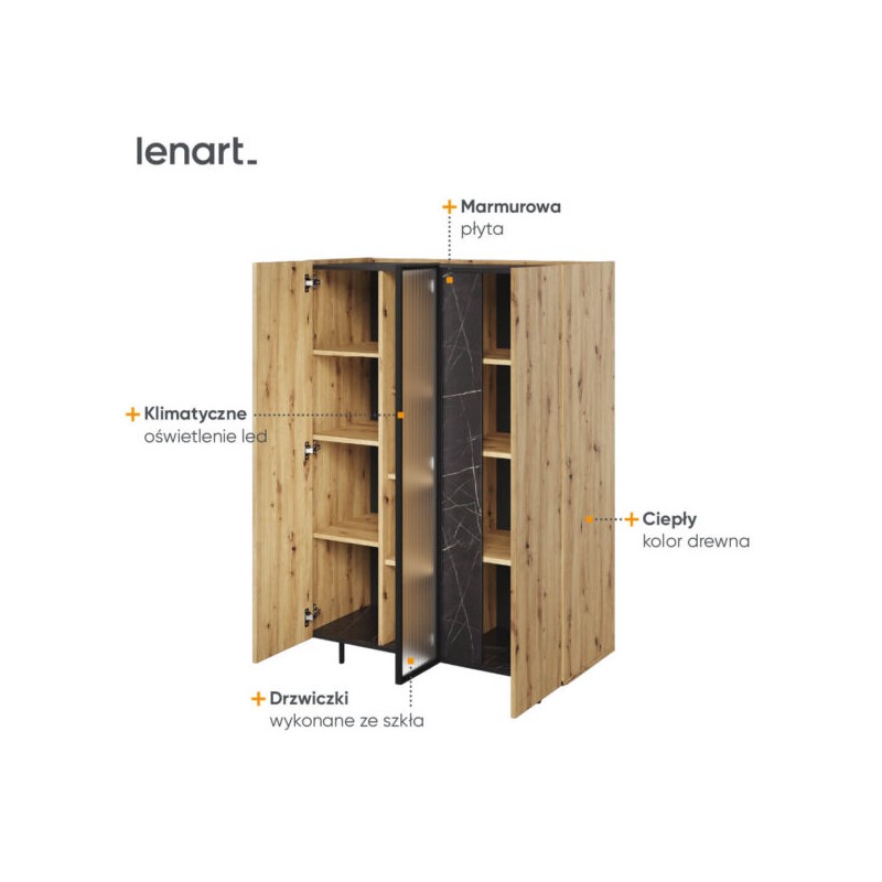 Szafka RTV Marmo MR5DAS Lenart