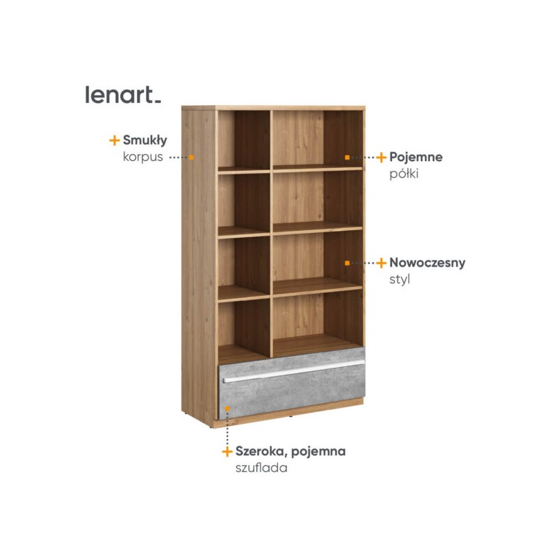 Regał Plano PN-03 Lenart Meble Kolekcja Plano