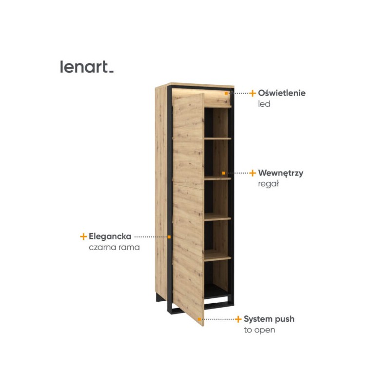 Bieliźniarka z oświetleniem Quant QA-02 Lenart Kolekcja Quant