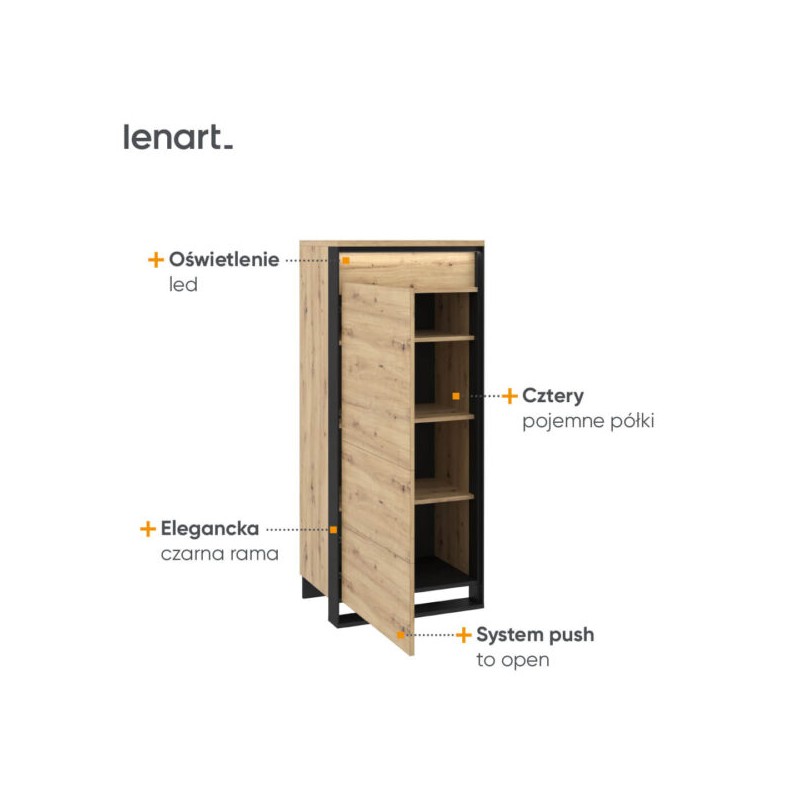 Szafka z oświetleniem Quant QA-07 Lenart Kolekcja Quant
