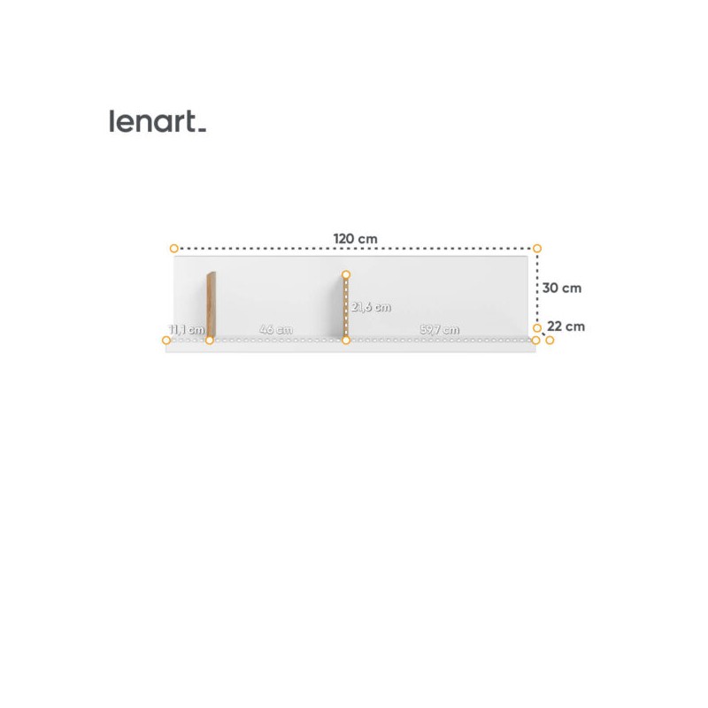 Półka wisząca Simi MS-07 Lenart Meble