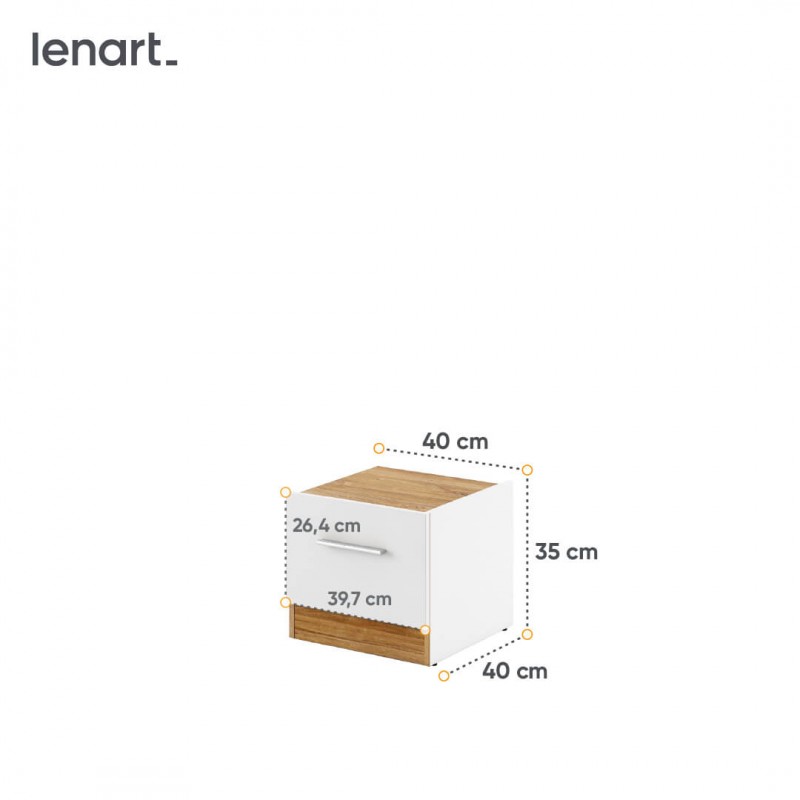 Szafka nocna prawa Dentro DT-03P Lenart Kolekcja Dentro