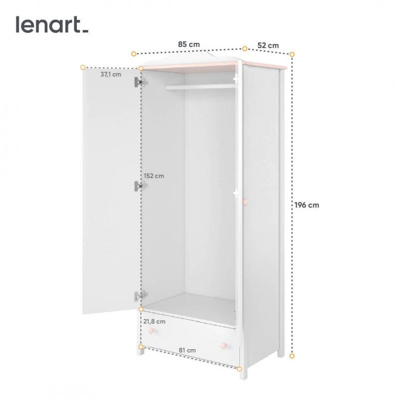 Szafa Luna LN-01 Lenart Kolekcja Luna