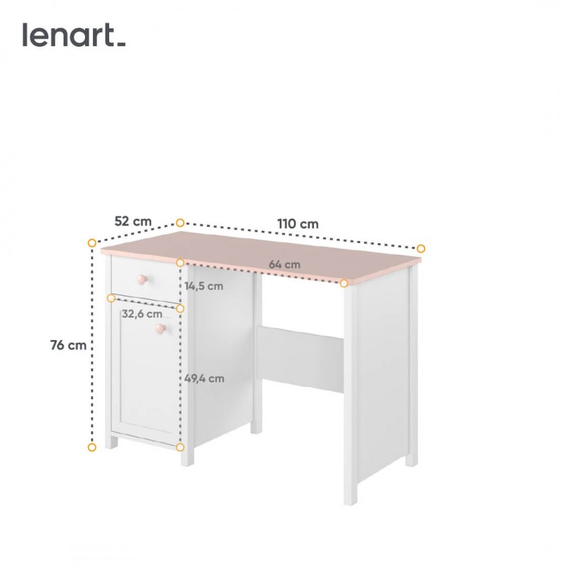 Biurko Luna LN-03 Lenart Kolekcja Luna