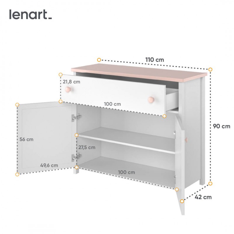 Komoda Luna LN-05 Lenart Kolekcja Luna