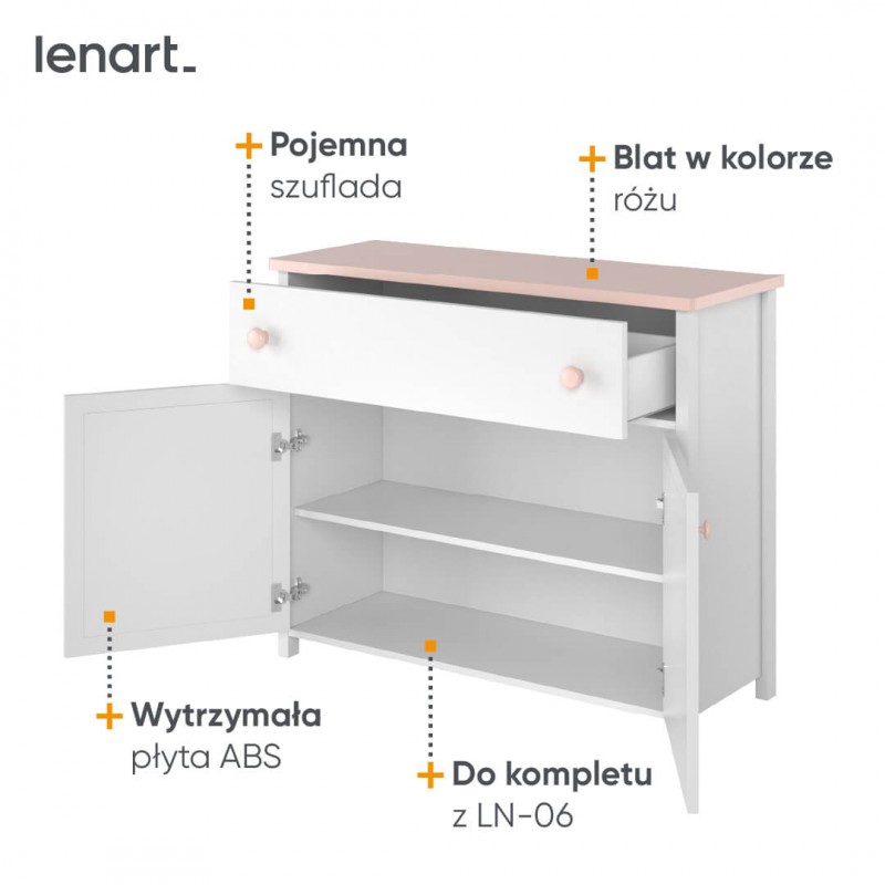 Komoda Luna LN-05 Lenart Kolekcja Luna