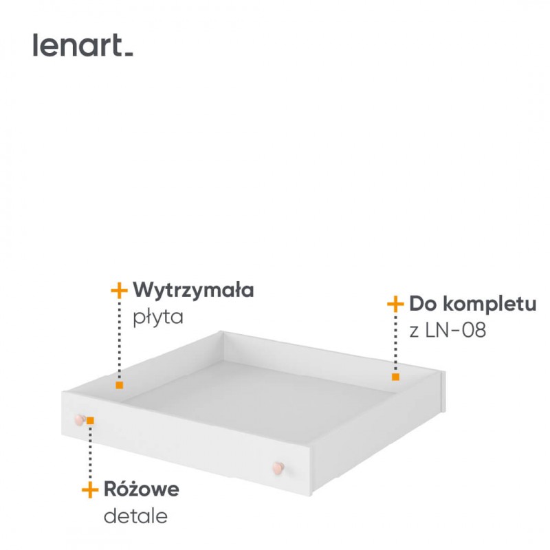 Szuflada na pościel Luna LN-09 Lenart Kolekcja Luna