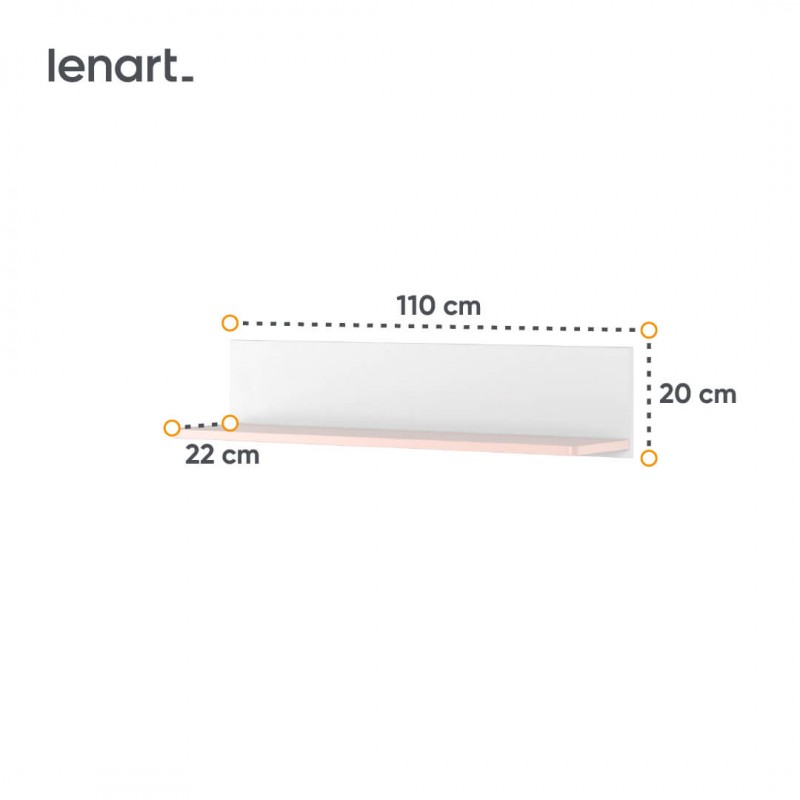 Półka Luna LN-14 Lenart Kolekcja Luna