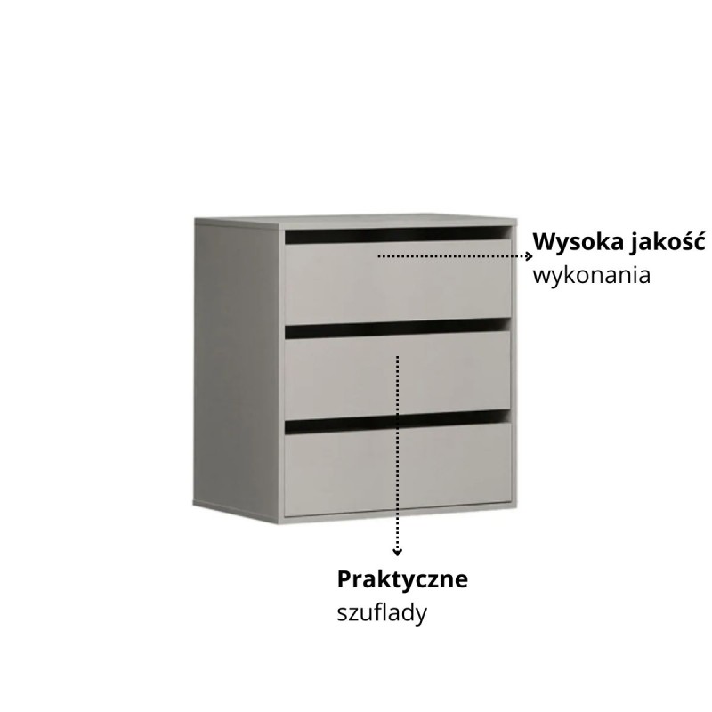 Komoda wewnętrzna szafy Bellevue Typ TWTK24 Meble Forte