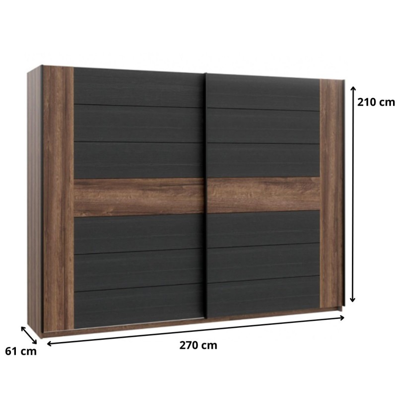 Szafa przesuwna Bellevue Typ BLQS128E1 Meble Forte Kolekcja