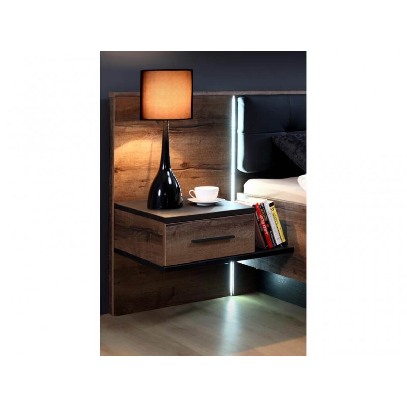 Łóżko + szafki nocne Bellevue Typ BLQL161B Meble Forte Kolekcja