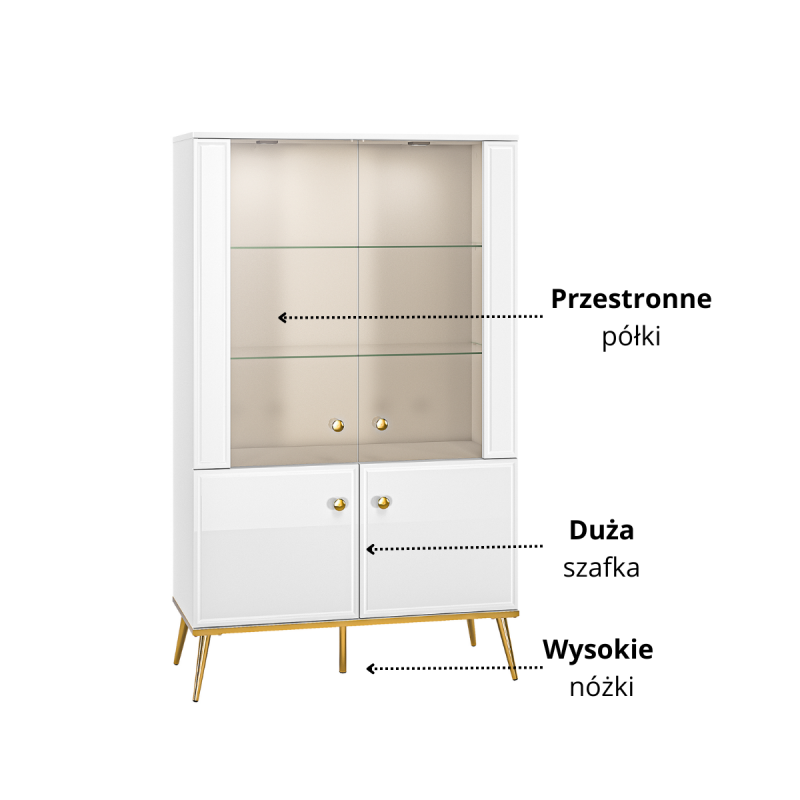Witryna GOLDIN 03 ML Meble Kolekcja Goldin