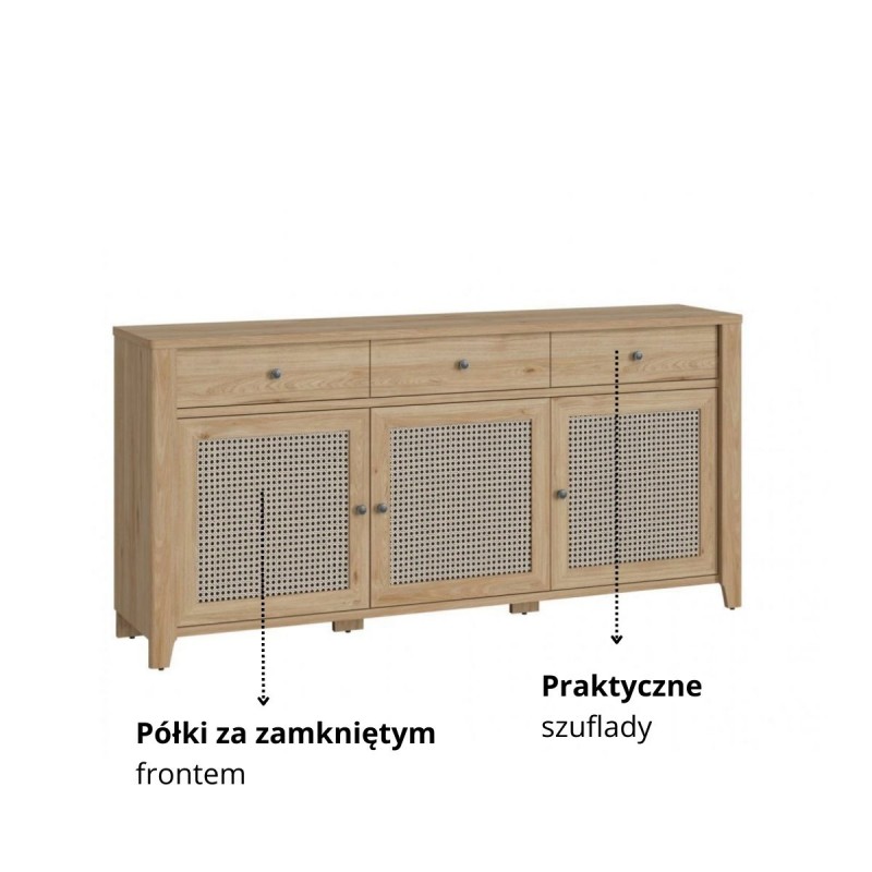 Komoda Cestino 3D3S Typ VNNK06 Meble Wójcik Kolekcja Cestino