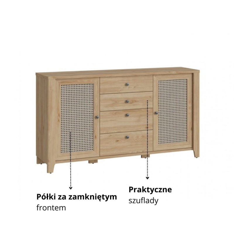 Komoda Cestino 2D4S Typ VNNK05 Meble Wójcik Kolekcja Cestino