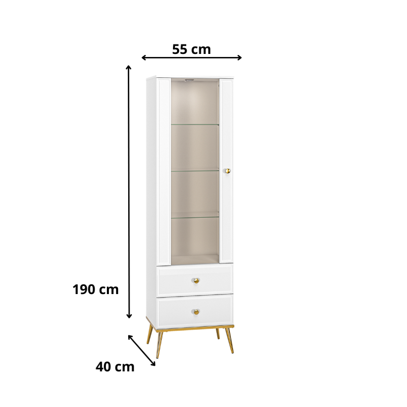 Witryna GOLDIN 02 ML Meble Kolekcja Goldin
