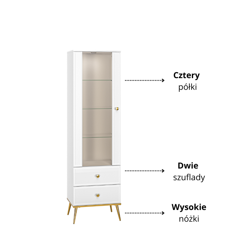 Witryna GOLDIN 02 ML Meble Kolekcja Goldin