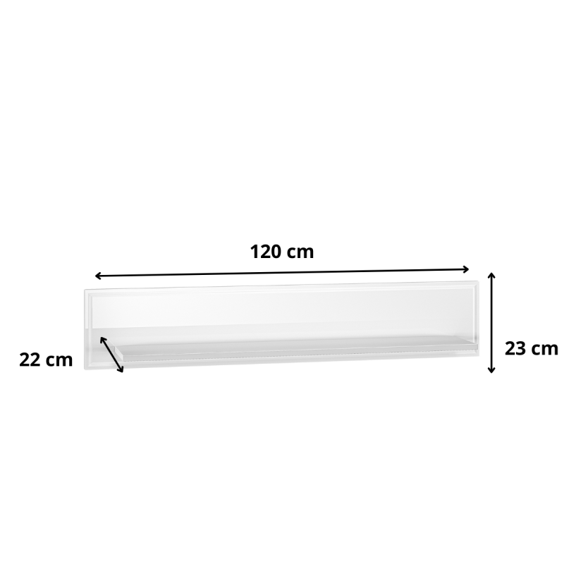 P&oacute;łka wisząca GOLDIN 09 ML Meble Kolekcja Goldin