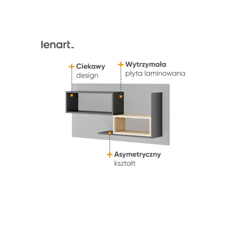 Regał wiszący Pok PO-10 Lenart Kolekcja Pok